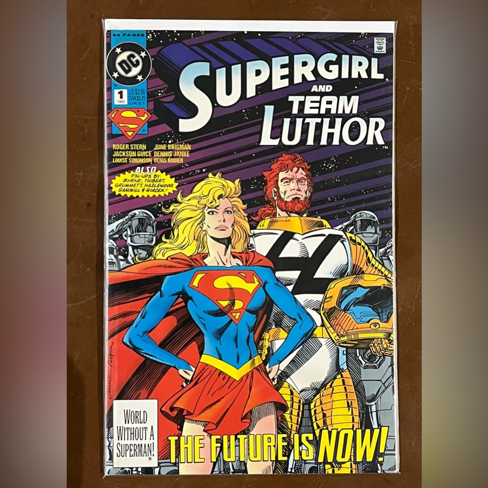 SUPERGIRL AND TEAM LUTHOR #1 DC COMICS 1993 Bagged Boarded World Without Superma